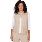 Womens Alfred Dunner Comfort & Joy Quilted Snap Front Vest - image 1