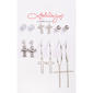 Ashley 6pk. Ball/Crystal/Cross Drop Earring Set - image 1