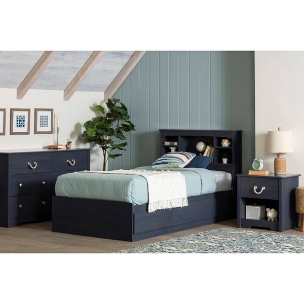 South Shore Navali Twin Bookcase Headboard