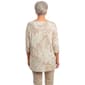 Womens French Laundry Elbow Sleeve Tropical Floral Tee - image 2