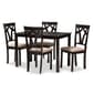 Baxton Studio Sylvia Dining 5pc. Set - image 2