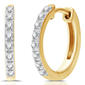 Nova Star® Lab Grown Diamond Gold Plated Circle Hoop Earring Set - image 3
