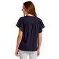 Womens Nautica Flutter Sleeve Solid Knit Blouse - image 2