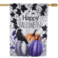 Northlight Pumpkins and Crow "Happy Halloween" Outdoor House Flag - image 3