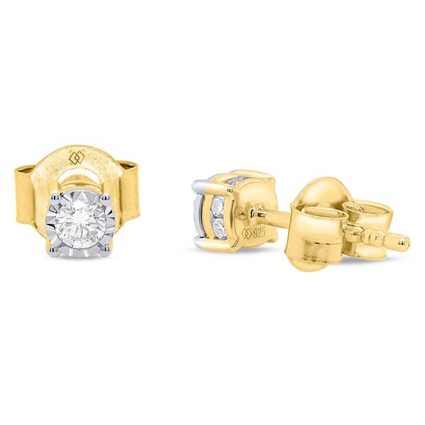Nova Star® Yellow Gold 1/4ctw. Lab Grown Diamond Stud Earrings