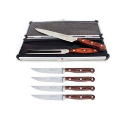 BergHOFF Pakka Stainless Steel 7pc. Steak & Carving Set