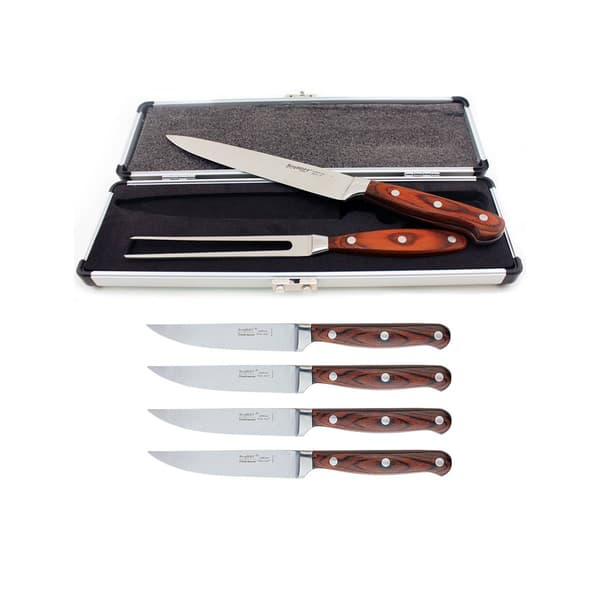 BergHOFF Pakka Stainless Steel 7pc. Steak & Carving Set - image 