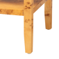 bali & pari Ghina Modern Real Burl Wood 1-Drawer Nightstand - image 6