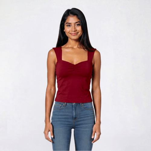 Juniors Urban Rebel Wide Square Ruch Bust Tank Top - image 