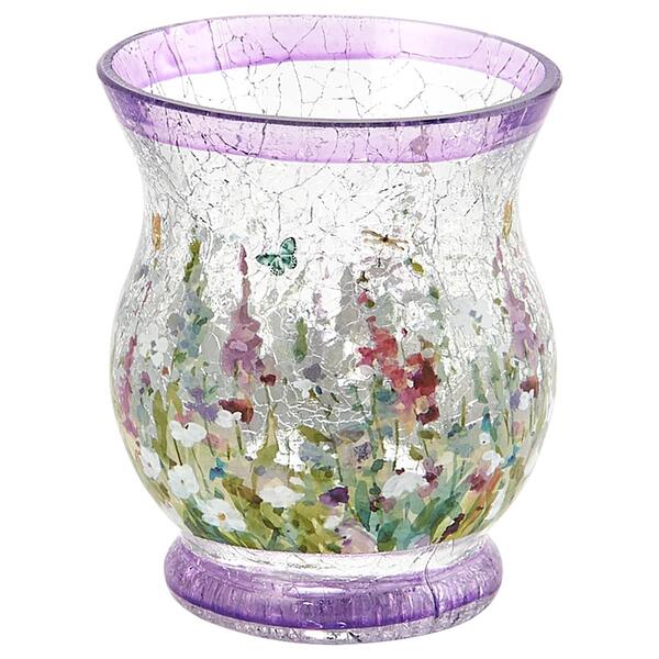 Transpac Purple Flower Votive Holder - image 