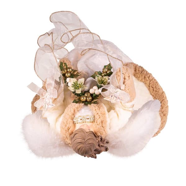 Kurt S. Adler UL 16in. Rustic Natural Angel Tree Topper