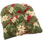 Jordan Manufacturing Floral Print Outdoor Wicker Chair Cushion - image 1
