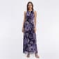 Womens Connected Apparel Rhinestone Keyhole Neck Evening Gown - image 1