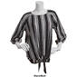 Womens Preswick & Moore 3/4 Sleeve Tie Front Knit Blouse - image 5