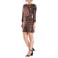 Womens 24/7 Comfort Apparel Paisley Long Sleeve Shift Dress - image 3