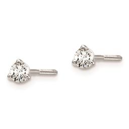 Pure Fire 14kt. White Gold Screwback 1/5ctw. Lab Diamond Earrings