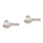 Pure Fire 14kt. White Gold Screwback 1/5ctw. Lab Diamond Earrings - image 2