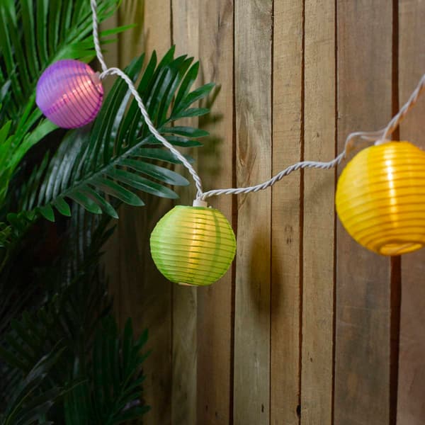 Northlight Seasonal 10ct. Paper Lantern Patio Lights