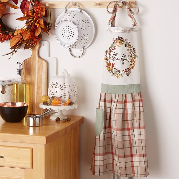 DII® Thankful Autumn Wreath Printed Apron