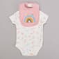 Baby Girl &#40;NB-9M&#41; bon bebe&#40;R&#41; Love Rainbow & Hearts Bodysuit & Bib - image 1