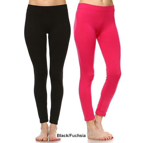Womens White Mark 2pk. Solid Skinny Leggings