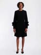 Womens Birch Long Sleeve Fur Trim Cuff Solid Sweater Dress - image 6