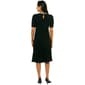 Womens Ninety Clothing Jewel Trim Crew Neck Sweater Dress - image 3