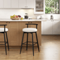 HH2 Home Dael Metal & Upholstered Adjustable Height Swivel Stool - image 1