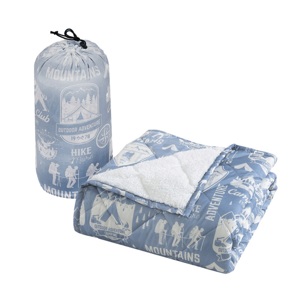 Coleman® Water Resistant Reversible Sherpa Throw Blanket