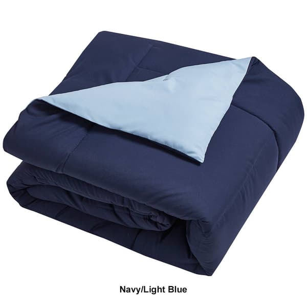 Blue Ridge Home Fashions Solid Reversible Microfiber Comforter