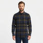 Mens Chaps Double Brush Stretch Flannel Shirt - Midnight - image 2