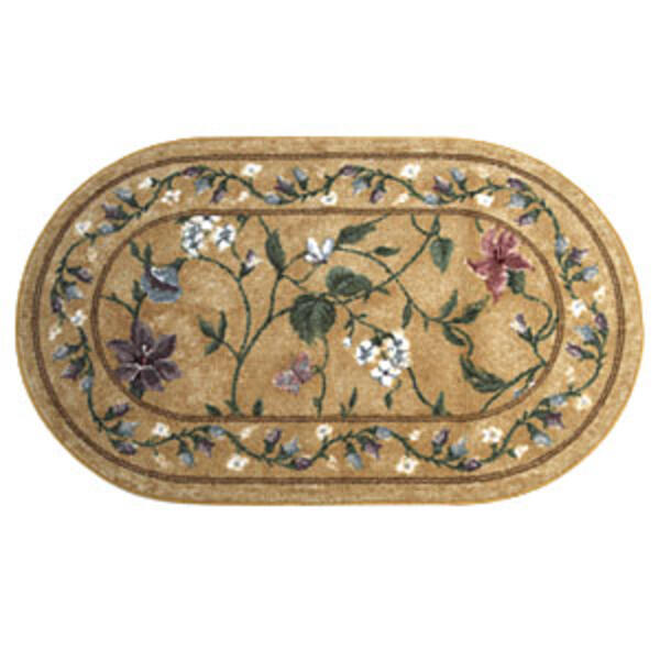 Floral & Vine Oval Accent Rug - image 