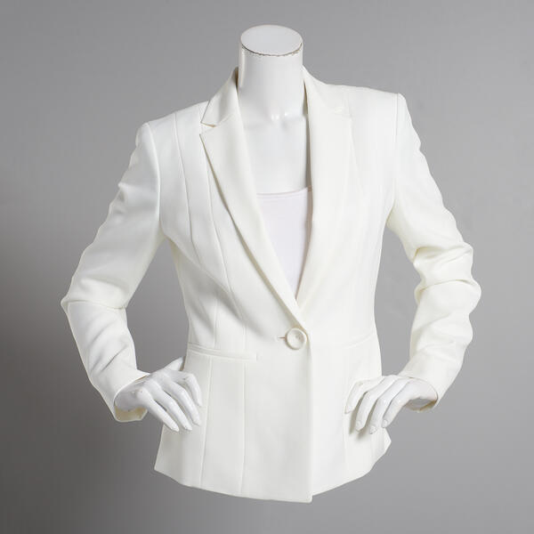 Womens Kasper One Button Seamed Suit Separates Jacket - image 