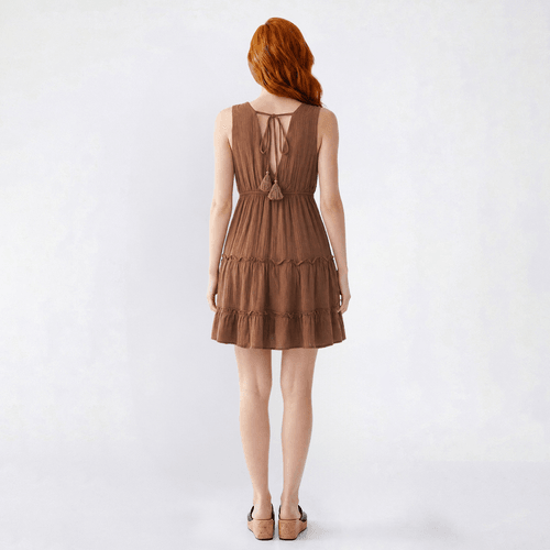 Juniors No Comment Maura Gauze A-Line Sundress