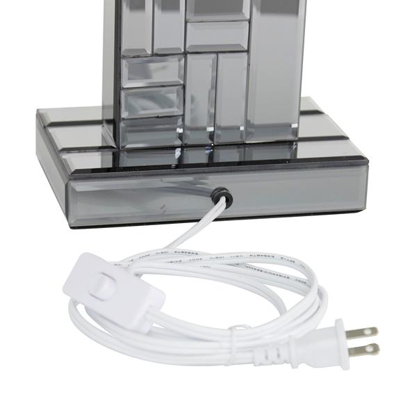 9th & Pike® Silver Glass Mirror Glam Table Lamp