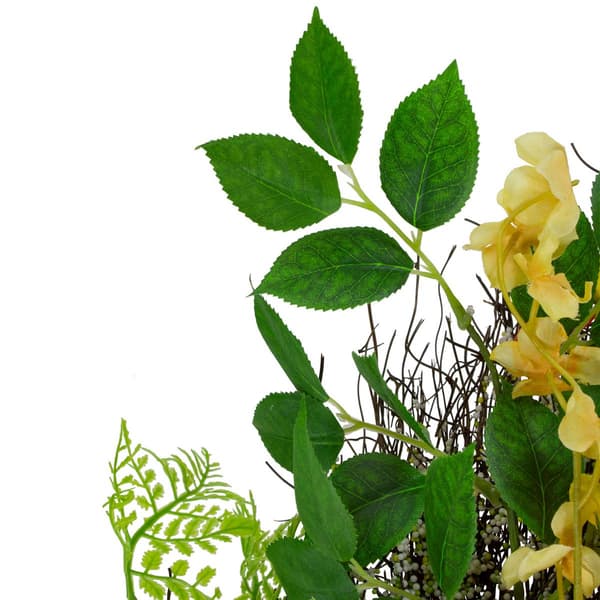 Northlight Seasonal Ranunculus &amp; Rose Floral Spring Wreath