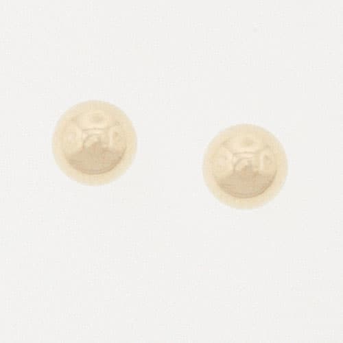 10kt. Yellow Gold 6MM Ball Earrings - image 