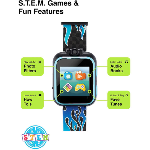 Kids iTouch Blue Flames PlayZoom 2 Smart Watch - 900333M-2-42-G01