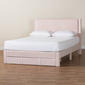 Baxton Studio Elora Modern Pleated Velvet Storage Queen Bedframe - image 10
