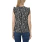 Petite NY Collection Ruffle Cap Sleeve Wallflower Floral Blouse - image 2