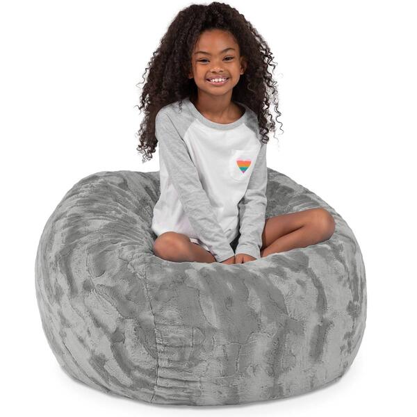 Jaxx Saxx 3ft. Cuddle Faux Fur Bean Bag Chair - image 