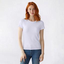 Juniors Derek Heart Hourglass Crew Neck Double Layer Tee