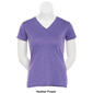 Womens Starting Point Straight Hem Short Sleeve V-Neck T-Shirt - image 5