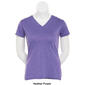 Womens Starting Point Straight Hem Short Sleeve V-Neck T-Shirt - image 6