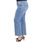 Plus Size Royalty Asymmetrical Seam Wide Leg Jeans - image 3
