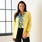 Womens Calvin Klein 3/4 Ruched Sleeve Open Blazer - image 1