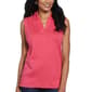 Womens Rafaella&#40;R&#41; Sleeveless Split Neck Collared Polo - image 1