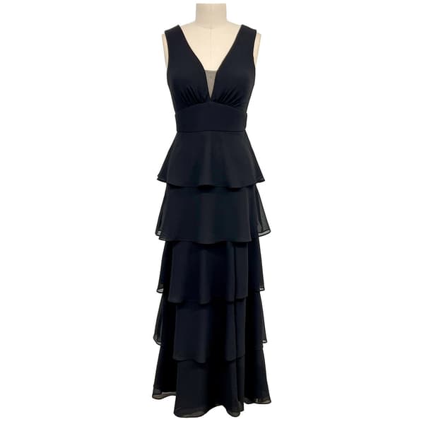 Womens R&M Richards Sleeveless Illusion Inset Sheath Dress