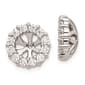 Pure Fire 14kt. White Gold Lab Grown Diamond Earring Jackets - image 1