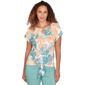 Womens Heart''s of Palm Fresh Start Printed Crinkle T Sleeve Ring - image 1